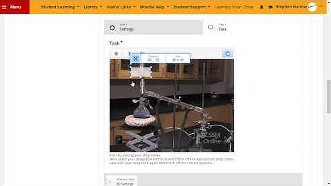 H5P Interactive Video - Drag and Drop activity