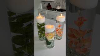 DIY Water Candle🕯️🌸#asmr #easycraft #diy #candle #watercandles #spring #decor #decoration