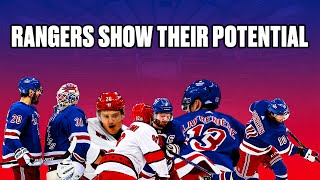 Rangers thrive in game one show potential vs Hurricanes | Matching intensity and playing fast