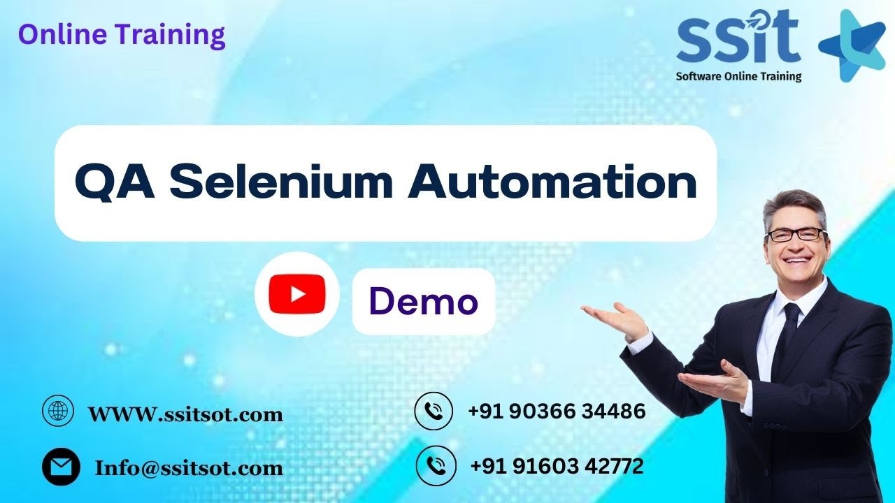 QA Selenium Automation Training Demo || SSIT Software Online Training ...