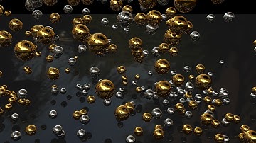 Cinema 4D Tutorial - Motion  Graphic  using  Emitter and Wind