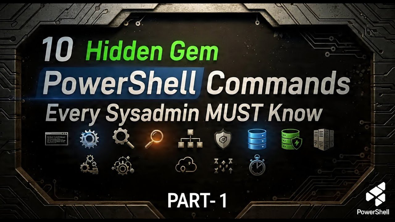 10 Hidden Gem PowerShell Commands Every Sysadmin MUST Know-Part1 - YouTube