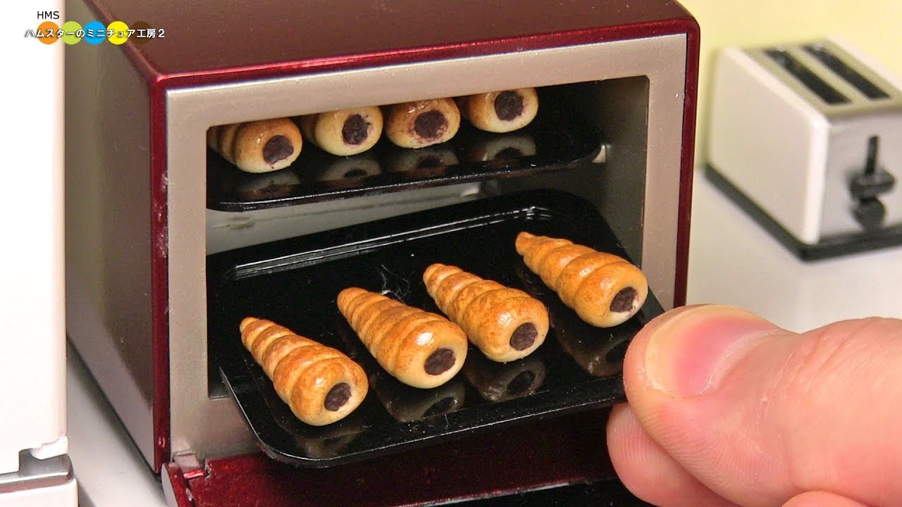 DIY Miniature Chocolate Cornets (Fake food) ミニチュアチョココロネ 