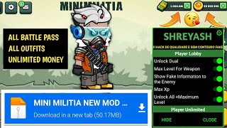 How to hack Mini Militia 2022 | Mini Militia ko Kaise hack Kare | Mini Milita 5.3.7 Mod Apk Mod Menu screenshot 4
