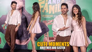 Varun Dhawan With Niece Anjini Dhawan Cute Moments Brother And Sister At Binny And Family Trailer