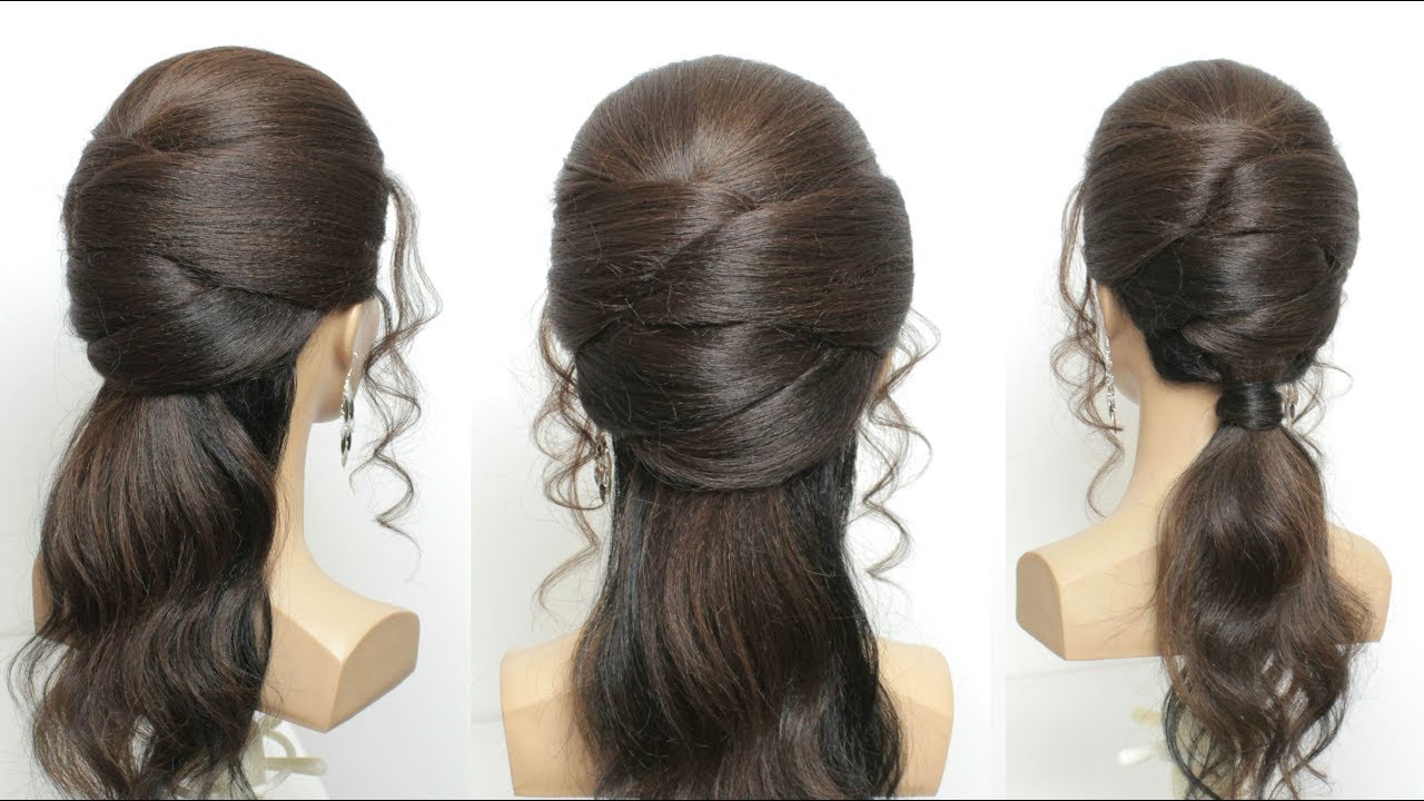 2 Party Hairstyles For Long Hair Step By Step Youtube