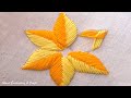 Hand Embroidery easy sewing flower design with easy following tutorial for beginners