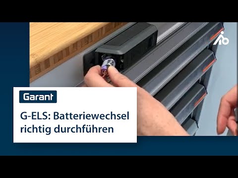 Batteriewechsel beim Elektronischen Schließsystem GARANT (G-ELS GARANT electronic locking system)