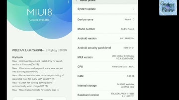 Xiaomi Redmi Note 3 receiving MIUI 9.2 Global Stable ROM update
