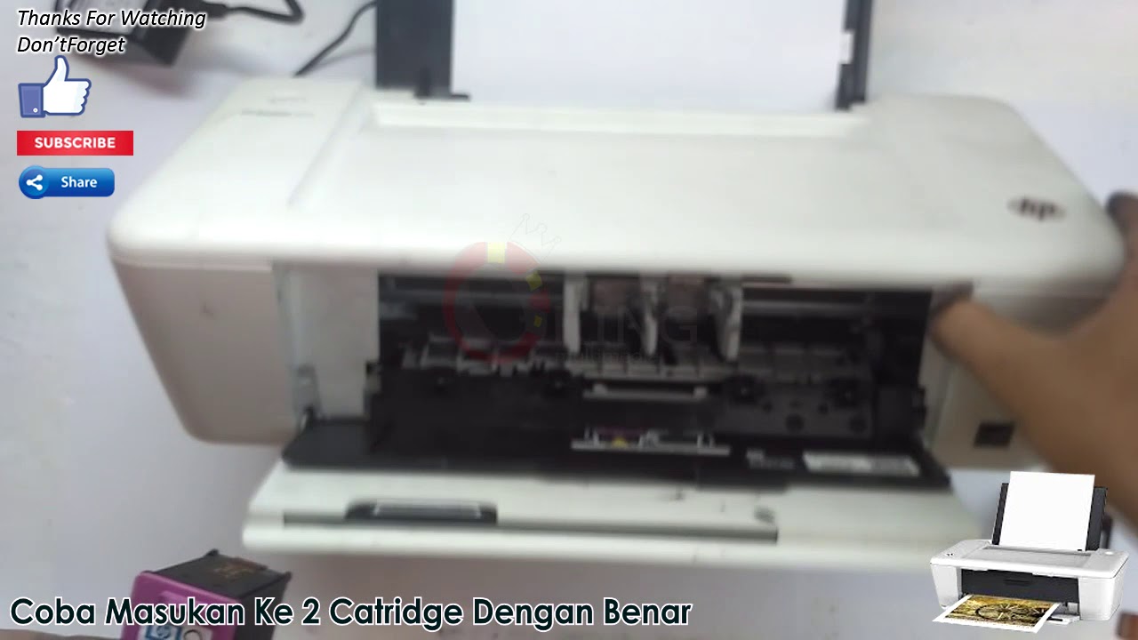 Hp Deskjet 1010 Berkedip Youtube