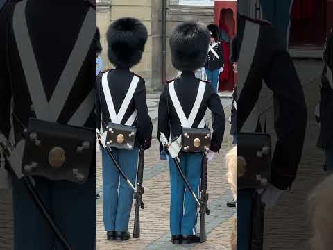 Changing of the Guard ceremony Amalienborg Palace Copenhagen Denmark København Danmark 8/27/2023