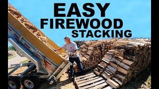 Stacking Firewood the easy way!