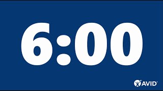 6 Minute Timer (blue)