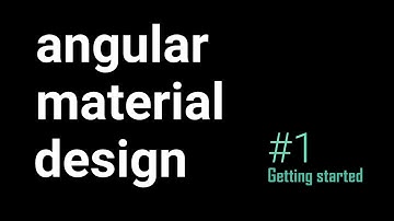 #01 - How to install angular material library | Get started | Angular Material Design Course