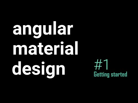 #01 - How to install angular material library | Get started | Angular Material Design Course