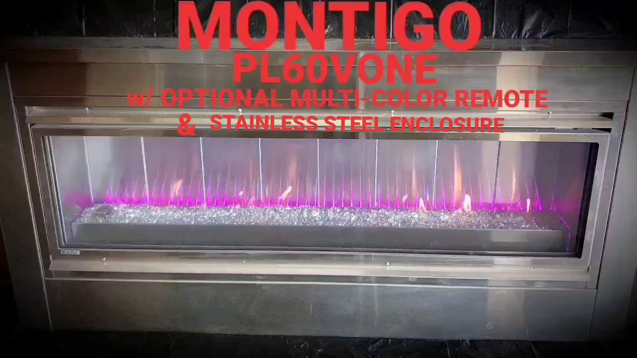 Montigo PL60VONE with optional multicolor remote and stainless steel