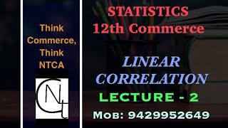Statistics Chapter-2 Linear Correlation (Lecture No-2)