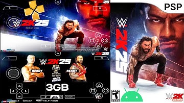 WWE 2K25 PSP-game op PPSSPP-emulator voor Android | Cody Rhodes vs. Roman Reigns | Gameplay