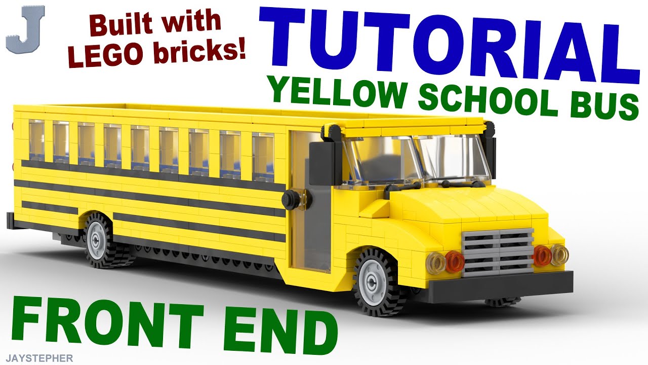 yellow lego bus