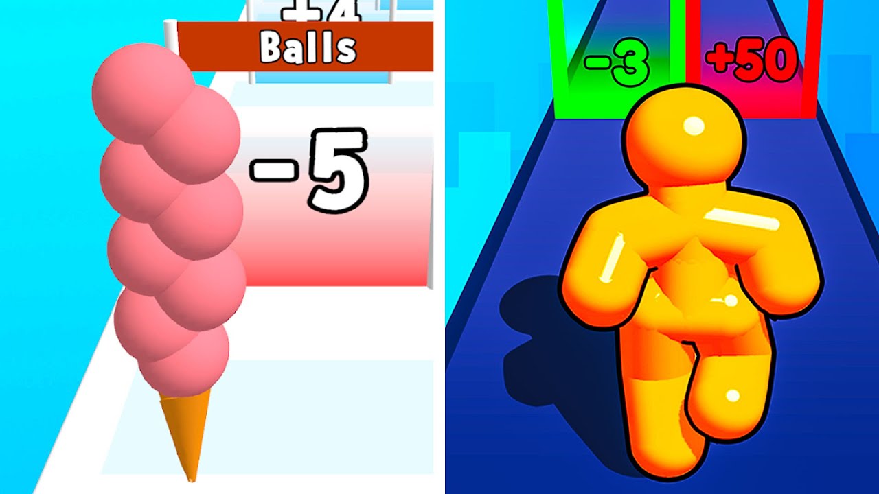 Ice Cream Rush vs Tall Man Run |⭐✅❤️✅⭐| All Level Gameplay Android iOS  NJ4677