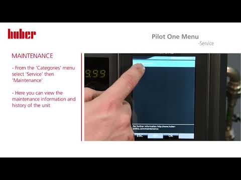 Pilot One Menu | Service - Maintenance