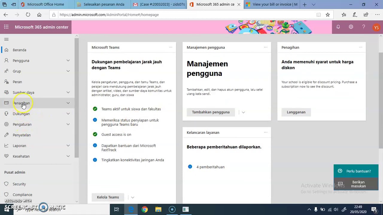 Cara Aktivasi Microsoft 365 Untuk Pendidikan Youtube