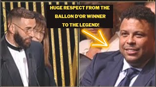 Karim Benzema speech to Ronaldo Fenomeno at Ballon D'or awards 2022