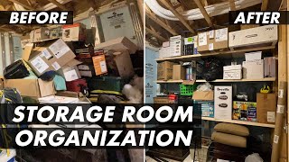 Organizing our Basement Storage Room...FINALLY!!