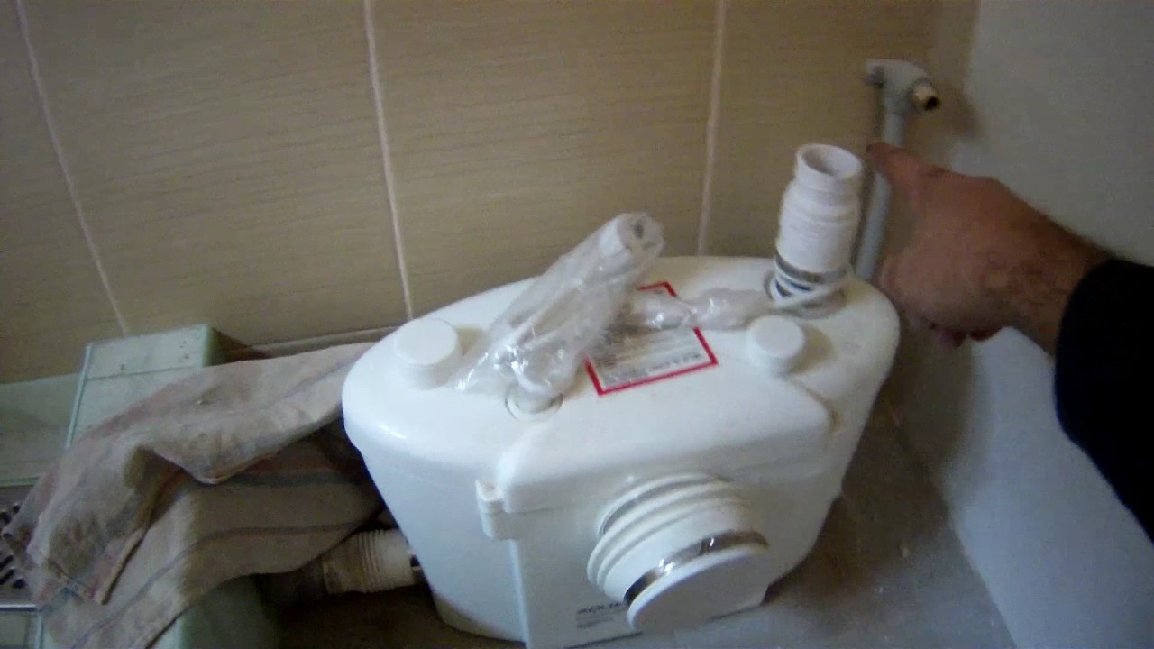 Канализация на даче. Фекальный насос. - YouTube