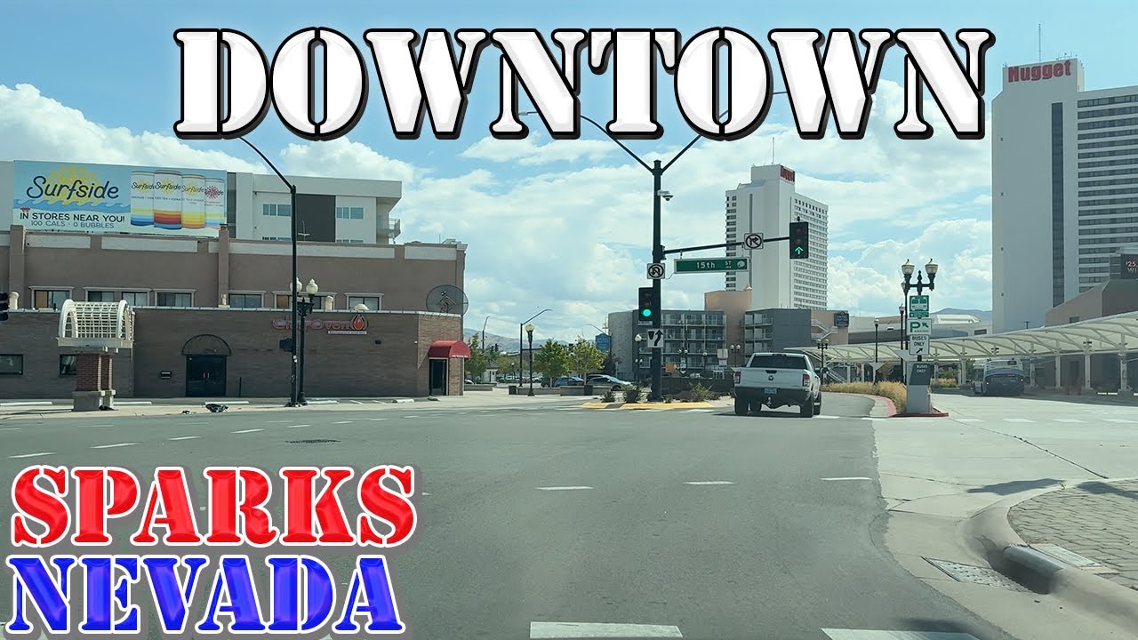 Sparks - Nevada - 4K Downtown Drive