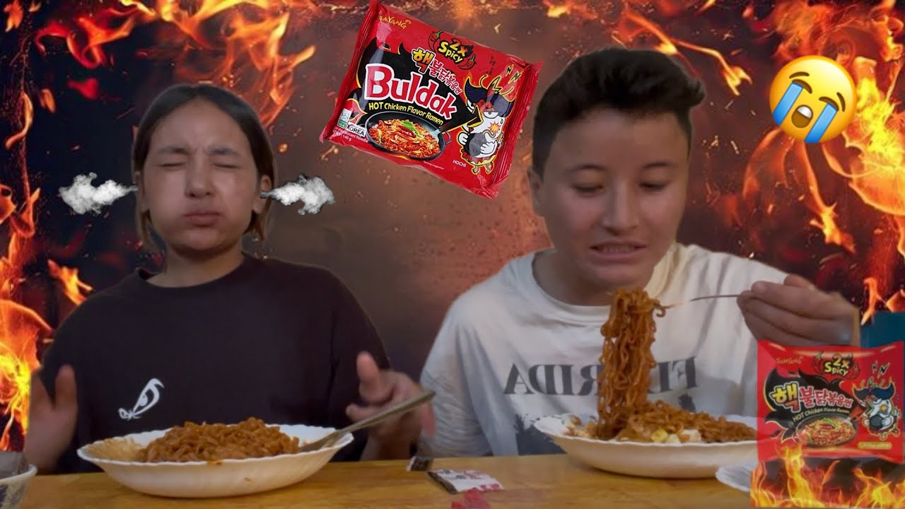 2x SPICY NOODLE CHALLENGE🔥🥵|| *never again*😭||