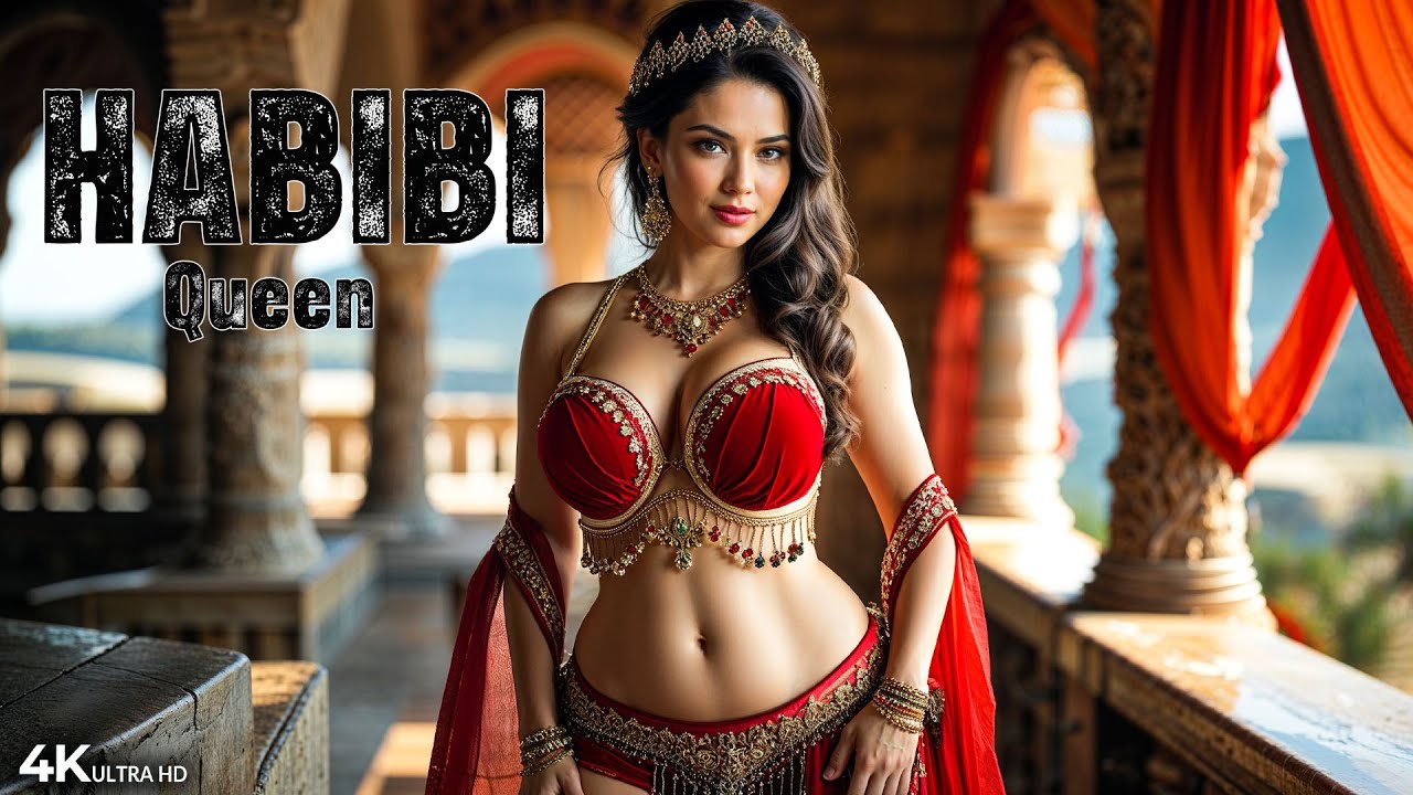 Habibi Queen 🔥 Arabic Fusion Belly Dance 2026 | AI Cinematic Oriental Music | Arabian Dance Vibes