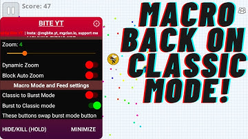 AGARIO 2.20.3 MACRO MOD V2 || MACRO BACK IN CLASSIC || GLICHES FIXED || NEW FEATURES ALL FREE