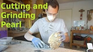 Grinding Whole Mother of Pearl Shells into Usable Inlay Blanks