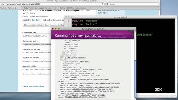 Getting Connected to Twitter with OAuth