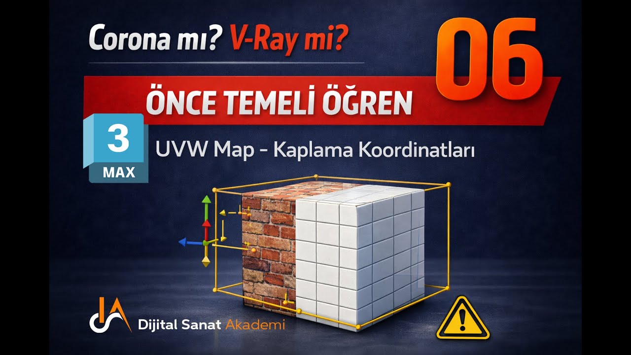 3ds Max l Uvw Map Modifieri Kullanımı l 06 - YouTube