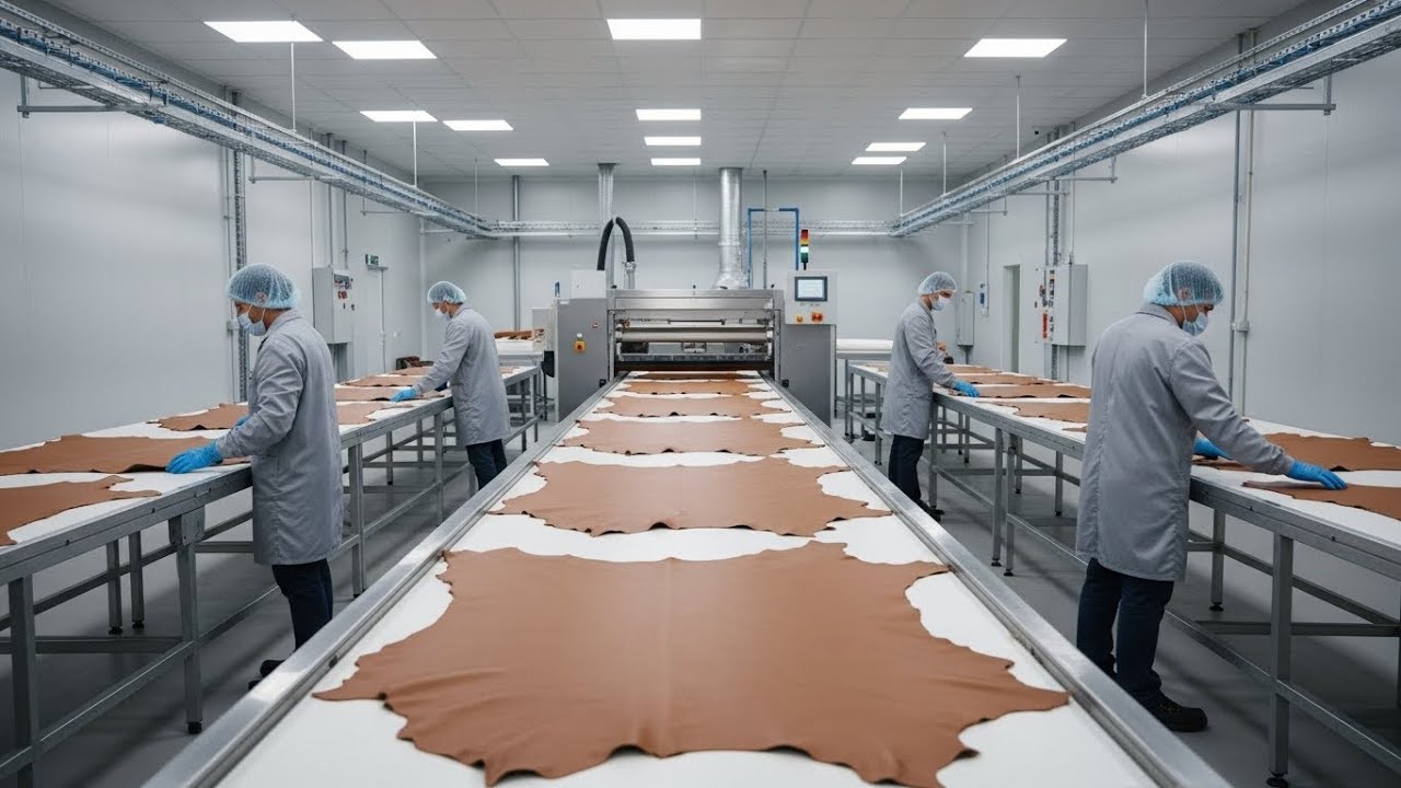 Inside the Cow Leather Factory – From Raw Hide to Premium Sheets (Full Process)