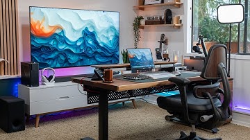 The DREAM Desk Setup & Studio Tour 2025 - Ultra Clean & Modern!