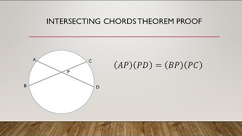Intersecting Chords Theorem PROOF | (AP)(PD)=(BP)(PC) | Step-by-Step Tutorial