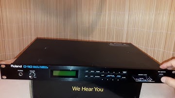 Roland D-110 with Custom-built multi-bank Roland M-256/M-512 memory card