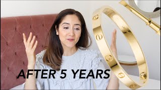 Cartier Love Bracelet after 5 years of use - Honest review