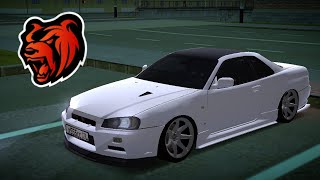 ДРИФТ ПО НОЧНОМУ ГОРОДУ НА SKYLINE R34 | BLACK RUSSIA❤️‍🔥