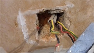 Replace a wall mounted socket, with a sunken socket