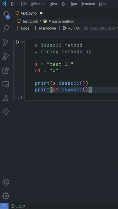 isascii Method - String Methods Python - YouTube
