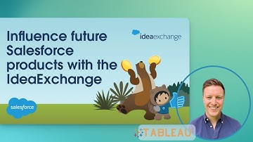 Submit Ideas for Tableau Improvements (Salesforce IdeaExchange)