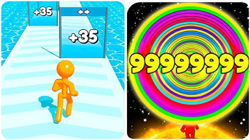 Noob vs Pro tall man run Vs Layer man Run 3D Lev 9999