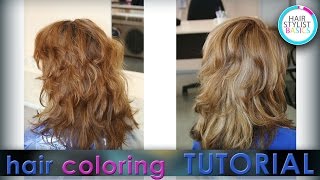 Composite Hair coloring (Сложное окрашивание волос) tutorial 21