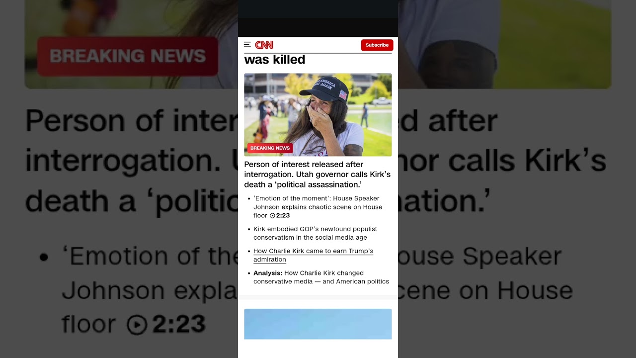 CharLIE Kirk Assassination PSYOP - CIA/CNN Propaganda 