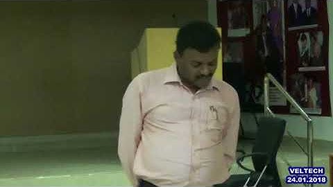 Guest Lecture on ELECTRICAL MACHINES I is organised by EEE department on 24 01 2018,Venue  VEL TECH