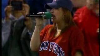 Kelly Clarkson - God Bless America - Jimmy Fund Game 08-28-09